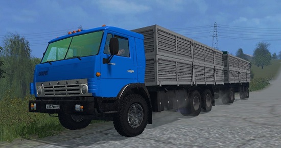Камаз 53212 с прицепом для Farming Simulator 2015
