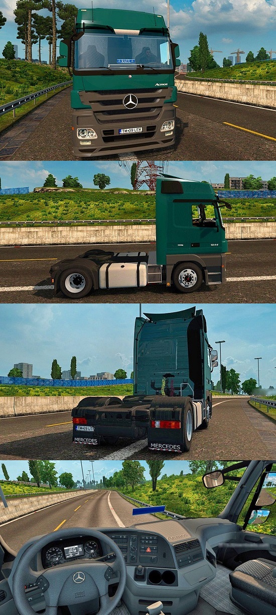 Mercedes-Benz MP3 Actros 1844 грузовик для Euro Truck Simulator 2