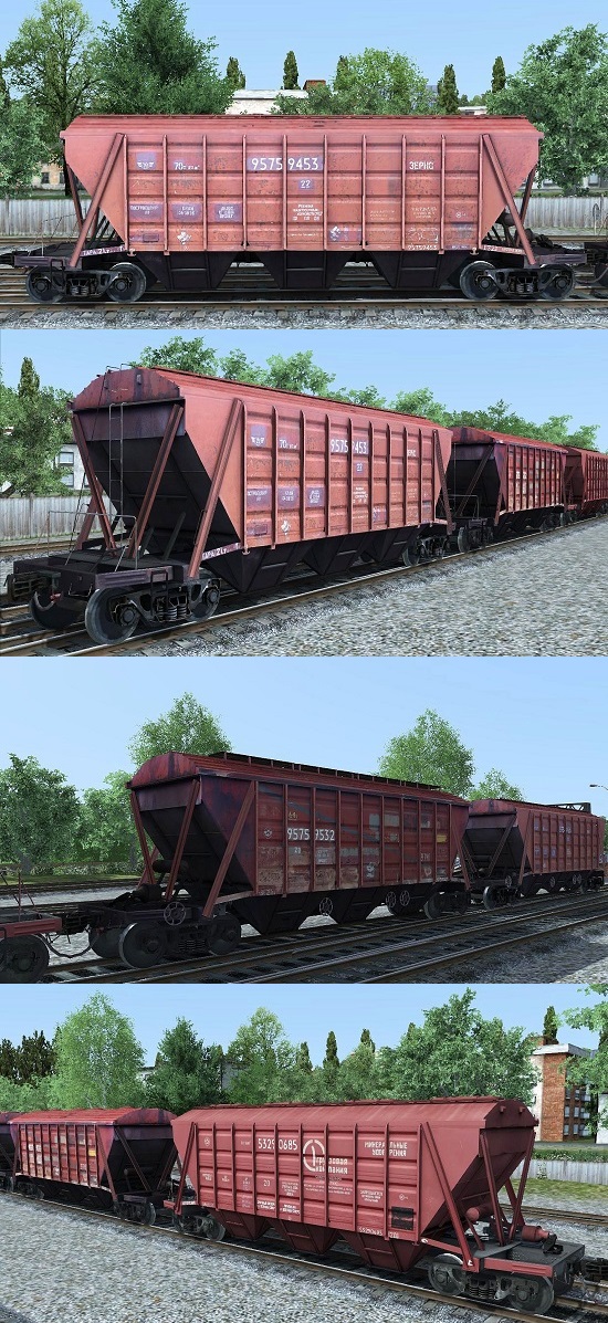 Хоппер 19-752,16-739,19-3054 вагон для Train Simulator 2015