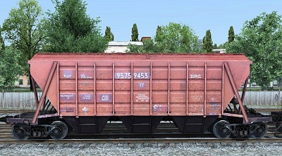 Хоппер 19-752,16-739,19-3054 вагон для Train Simulator 2015