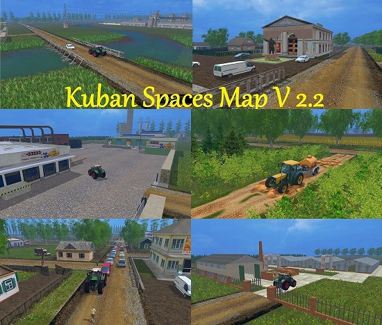 Кубанские просторы 2.2 карта для Farming Simulator 2015