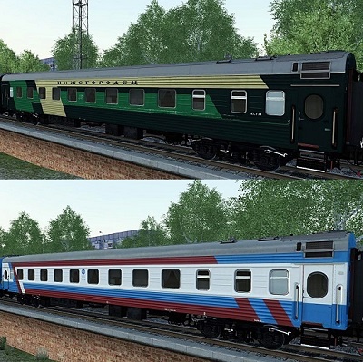 Купейный вагон 61-4179M 2-х вариантов для Train Simulator 2015 