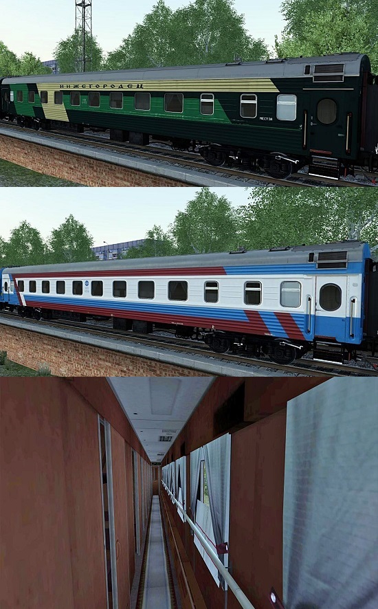 Купейный вагон 61-4179M 2-х вариантов для Train Simulator 2015 