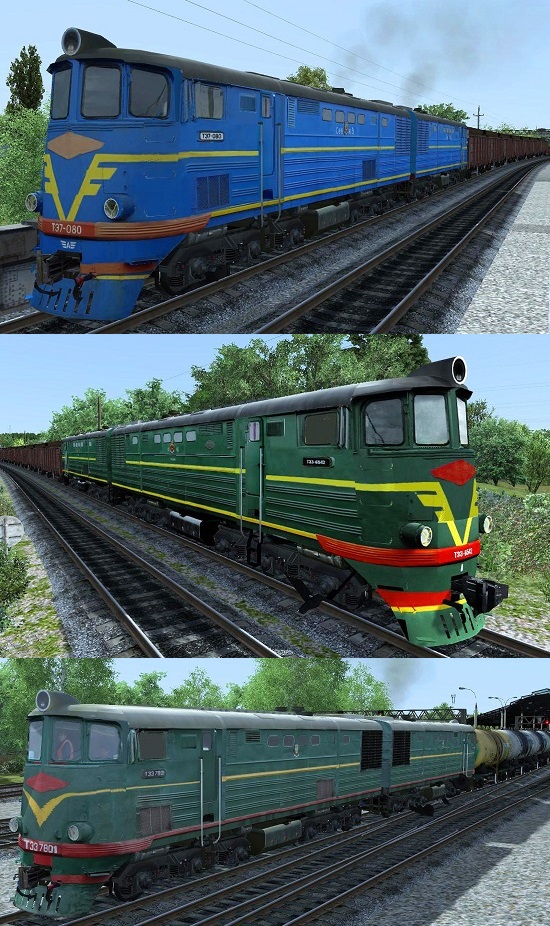 ТЭ7 080, 6542, 7801 тепловоз для Train Simulator 2015