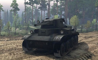 Mk. VII Tetrarch (A17) Light Tank 1.0 для Spin Tires 13.04.15
