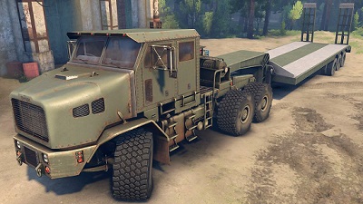 Oshkosh HET M1070 Global 1.0 грузовик для Spin Tires v13.04.15