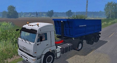 Камаз-5460 и СЗАП-9517 v1.1 грузовик для Farming Simulator 2015