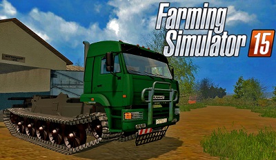 Камаз гусеничный для Farming Simulator 2015