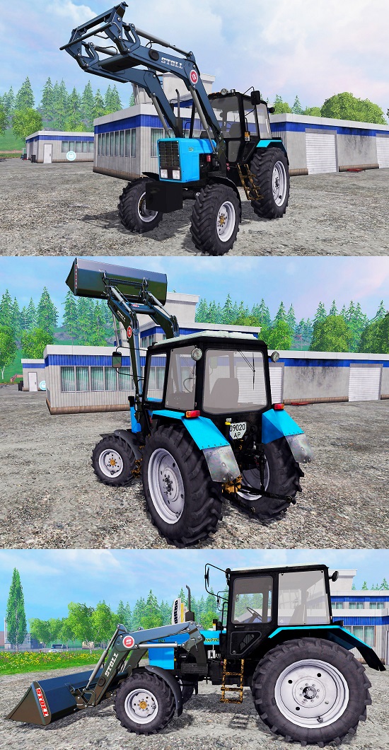 МТЗ-82.1 фронтальный погрузчик v2.0 для Farming Simulator 2015