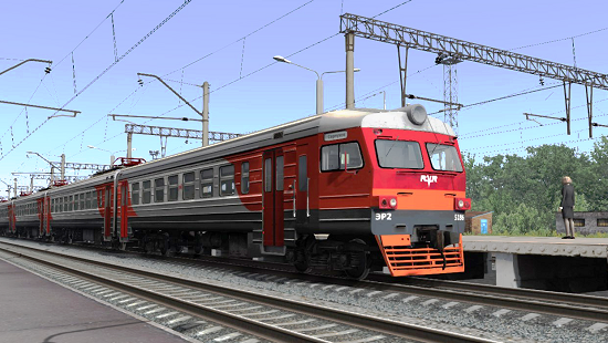 TS2021 мод перекраска ЭР2-5186 РЖД для Train Simulator 2021