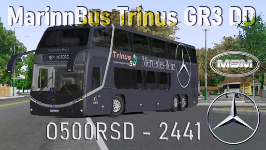 омси 2 мод автобус MarinnBus Trinus GR3 DD для omsi 2