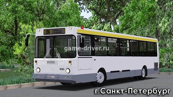omsi 2 mod автобус ЛиАЗ-5256.25, 2002 г.в. №8080 - музейный г.Санкт-Петербург для омси 2