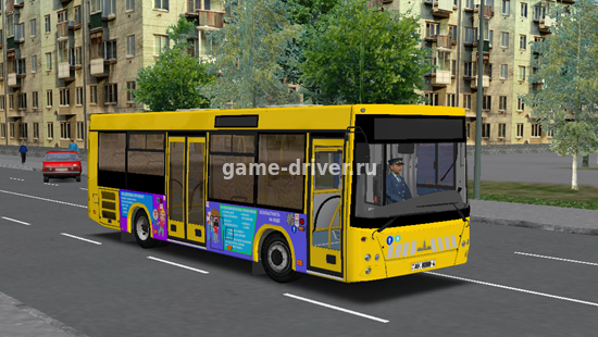 omsi 2 mod автобус МАЗ 206.063 2018 для омси 2