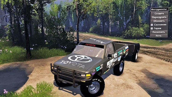 Toyota Hilux v1.0b для Spin Tires 03.03.16