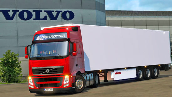 Volvo FH13 440 2008 + Kogel Trailer для Euro Truck Simulator 2 1.23