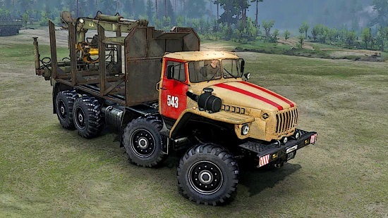 Урал-6614 для Spin Tires 03.03.16