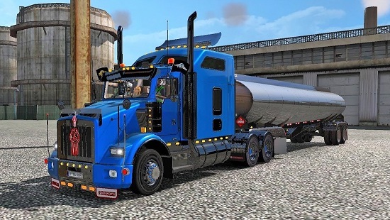 Kenworth T800 v2.3 для Euro Truck Simulator 2 v1.24