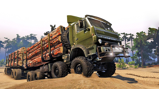 Камаз-6350 Мустанг v5.0 для Spin Tires 03.03.16