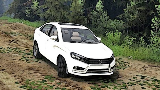 Лада Веста v20.08.16 для Spin Tires 03.03.16