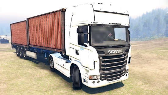 Scania Rcab 2009 4x4 v24.10.16 для Spin Tires 03.03.16