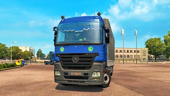 Mercedes Actros 1844 MPII Tandem v1.0 для Euro Truck Simulator 2 1.26