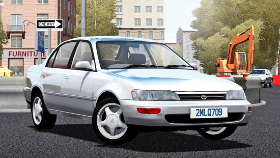 Toyota Corolla XE100 1995 для City Car Driving 1.5.1-1.5.3