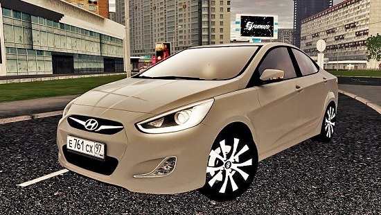 Hyundai Solaris Sedan 2011 для City Car Driving 1.5.1-1.5.3