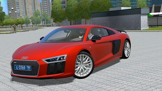 Машина Audi R8 V10 Plus для City Car Driving 1.5.4