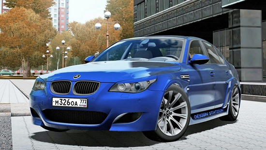Автомобиль BMW M5 E60 Ж.Ревазова для City Car Driving 1.5.1 - 1.5.4