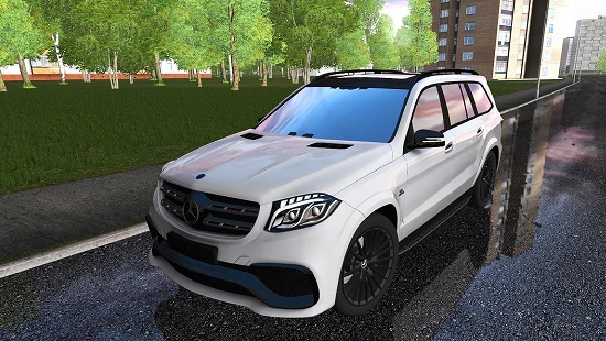 Машина Mercedes-Benz GLS Black Edition для City Car Driving 1.5.1-1.5.4