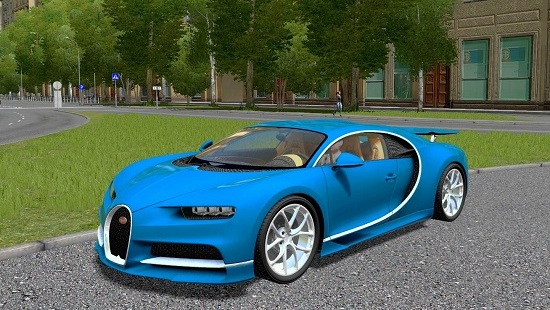 Автомобиль 2016 Bugatti Chiron для City Car Driving 1.5.5