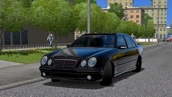 Машина Mercedes-Benz E55 AMG W210 для City Car Driving 1.5.4-1.5.6