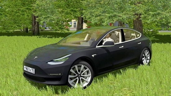 Машина Tesla Model 3 2018 для City Car Driving 1.5.1-1.5