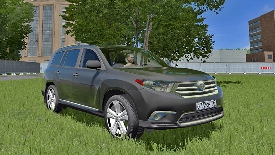 Мод Toyota Highlander 2012 для City Car Driving 1.5.1-1.5.6