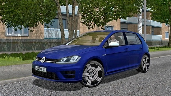 Мод Volkswagen Golf R 2014 для City Car Driving 1.5.5