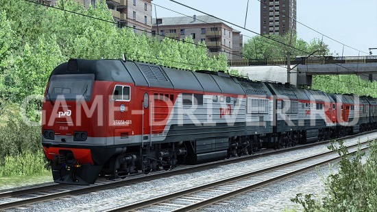 Тепловоз 2ТЭ25А для Train Simulator 2019 (для трафика by le Sandro)