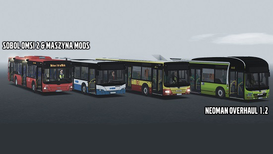 Пак автобусов MAN и Neoplan: NEOMAN Overhaul by Sobol 1.2 OMSI 2