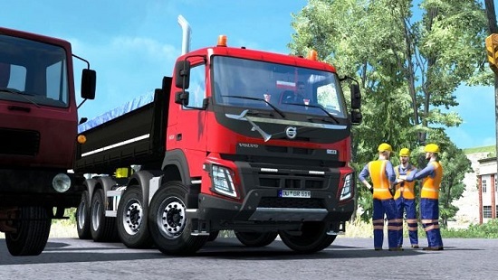 ETS 2 мод Volvo FMX Kipper для Euro Truck Simulator 2 v1.36 Rework by Mistersix 1.7