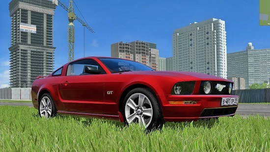 Машина Ford Mustang GT для City Car Driving 1.5.2-1.5.6