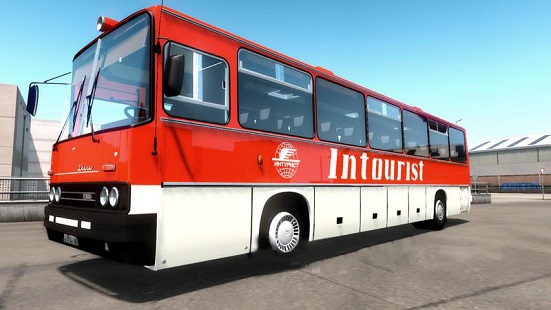 ETS 2 mod автобус Икарус 250.59 + пассажиры 2020 для Euro Truck Simulator 2 v1.36