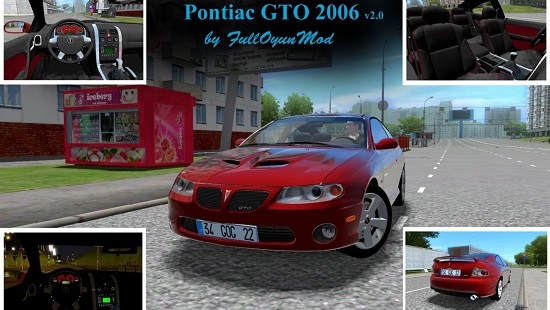 Мод Pontiac GTO 2006 для City Car Driving 1.5.6