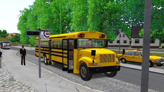 Американский школьный автобус Blue - Bird Type C BETA OMSI 2