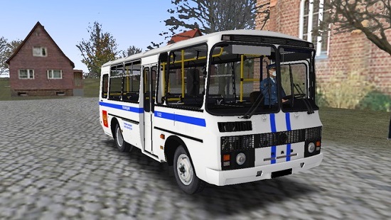 Омси 2 мод автобус ПАЗ 32053 Полиция OMSI 2