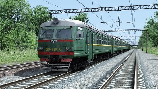 TS2021 мод Электричка ЭР2-1158 для Train Simulator 2021