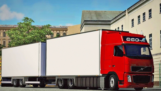 Volvo FH16 Tandem для Euro Truck Simulator 2 1.22