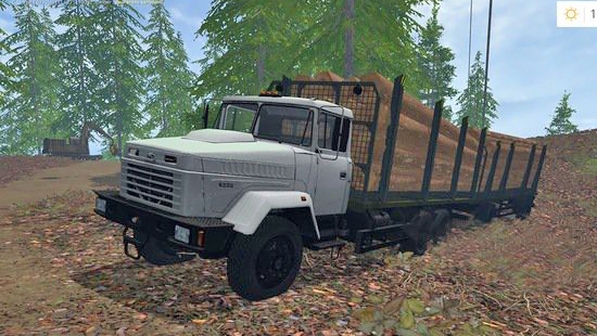 КрАЗ 6233 с прицепом для Farming Simulator 2015