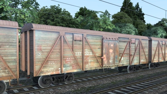 Крытый вагон 11-066 Beta для Train Simulator 2016
