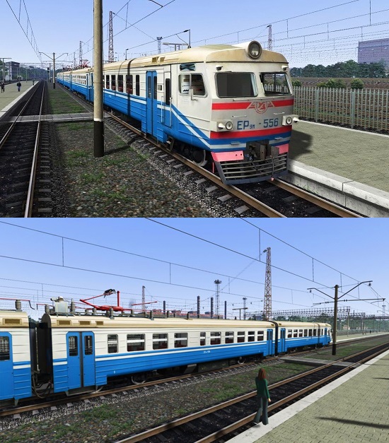 Электропоезд ЕР9м-556 для Train Simulator 2016