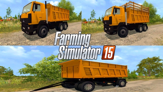 МАЗ 6501+Прицеп для Farming Simulator 2015