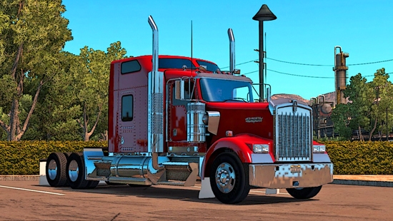 Kenworth W900 Fron ATS Update для Euro Truck Simulator 2 1.22